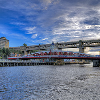 Buy canvas prints of Port of Tyne Swing Bridge by Trevor Kersley RIP