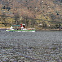 Buy canvas prints of Ullswater Tourist Boat by Trevor Kersley RIP