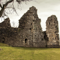 Buy canvas prints of Pendragon Castle Ruins by Trevor Kersley RIP