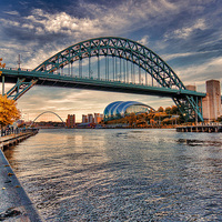 Buy canvas prints of Autumn on the River Tyne by Trevor Kersley RIP