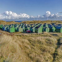 Buy canvas prints of Fishermens Huts Paddys Hole by Trevor Kersley RIP