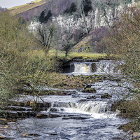 Buy canvas prints of Waterfall at Wain Wath Keld by Trevor Kersley RIP