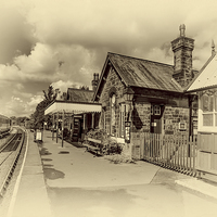 Buy canvas prints of Country Railway Station by Trevor Kersley RIP