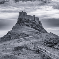 Buy canvas prints of The Castle  Holy Island by Trevor Kersley RIP