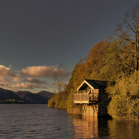 Buy canvas prints of Ullswater Sunset by Trevor Kersley RIP