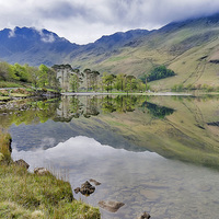 Buy canvas prints of Buttermere Reflections by Trevor Kersley RIP