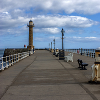 Buy canvas prints of Whitby Harbour  by Trevor Kersley RIP
