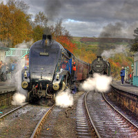 Buy canvas prints of Steam at Grosmont by Trevor Kersley RIP