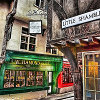 Buy canvas prints of Little Shambles ~ York by Trevor Kersley RIP