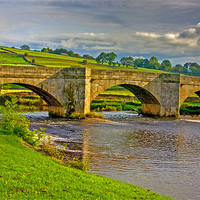 Buy canvas prints of Packhorse Bridge ~ Burnsall by Trevor Kersley RIP