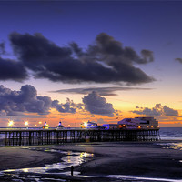 Buy canvas prints of Sunset At North Pier by Jason Connolly