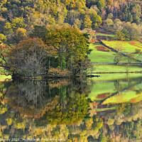 Buy canvas prints of RydalWater In Reflection by Jason Connolly