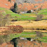 Buy canvas prints of Little Langdale Reflections. by Jason Connolly