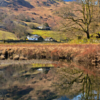 Buy canvas prints of Little Langdale Reflections. by Jason Connolly
