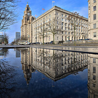 Buy canvas prints of The Waterfront, Liverpool. by Jason Connolly