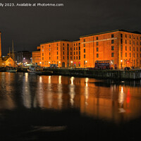 Buy canvas prints of Royal Albert Dock Reflections. by Jason Connolly