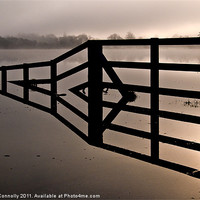 Buy canvas prints of The Fence, Ullswater by Jason Connolly