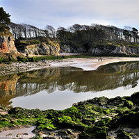 Buy canvas prints of Reflections At The Cove, Silverdale by Jason Connolly