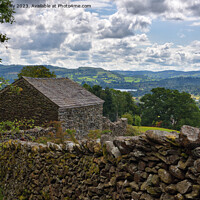 Buy canvas prints of Stone Wall Views, Ambleside. by Jason Connolly