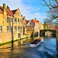 Buy canvas prints of The Groenerei, Bruges. by Jason Connolly