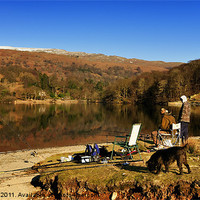 Buy canvas prints of The Rydalwater Fishermen. by Jason Connolly