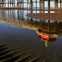 Buy canvas prints of North Pier Reflections by Jason Connolly