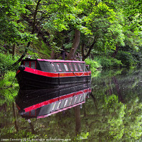 Buy canvas prints of Reflections At Hebden Bridge by Jason Connolly