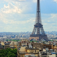 Buy canvas prints of The Eiffel Tower, Paris by Jason Connolly