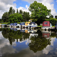 Buy canvas prints of Reflections On The Canal by Jason Connolly