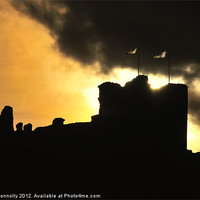Buy canvas prints of Sunset At Criccieth castle by Jason Connolly