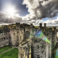 Buy canvas prints of Caernarfon Castle, Wales by Jason Connolly