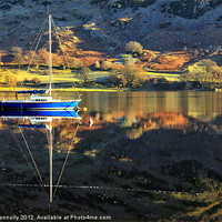 Buy canvas prints of Little Boat On Ullswater by Jason Connolly