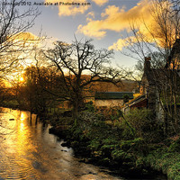 Buy canvas prints of A River Brathay Sunrise by Jason Connolly