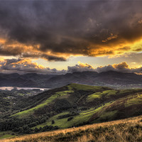 Buy canvas prints of Sunset Views above Keswick by Jason Connolly