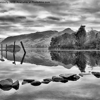 Buy canvas prints of Derwentwater Mono by Jason Connolly