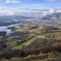 Buy canvas prints of Dewentwater And Keswick by Jason Connolly