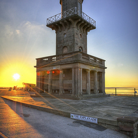 Buy canvas prints of Fleetwood Lower Lighthouse by Jason Connolly