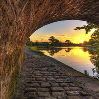 Buy canvas prints of Lancaster Canal Sunset by Jason Connolly
