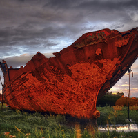 Buy canvas prints of The Rusting Hulk by Jason Connolly