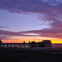 Buy canvas prints of Blackpool, Sunset by Jason Connolly