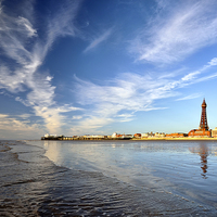 Buy canvas prints of Blackpool By The Sea by Jason Connolly