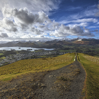 Buy canvas prints of The Road To Derwentwater by Jason Connolly