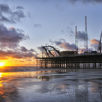 Buy canvas prints of South Pier Sunset by Jason Connolly