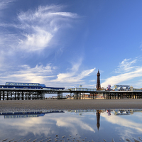 Buy canvas prints of Blackpool Reflections by Jason Connolly