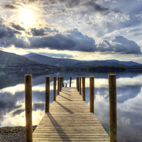Buy canvas prints of Derwentwater Jetty by Jason Connolly