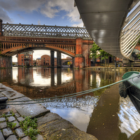 Buy canvas prints of  Castlefield Reflections by Jason Connolly