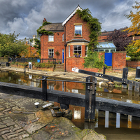 Buy canvas prints of  Dukes Lock 92 Castlefield by Jason Connolly