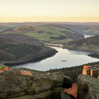 Buy canvas prints of Sunset  Views From Bamford Edge by Jason Connolly