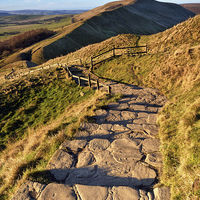Buy canvas prints of  The Descent Of Mam Tor by Jason Connolly