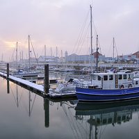 Buy canvas prints of  Fleetwood Harbour Village by Jason Connolly